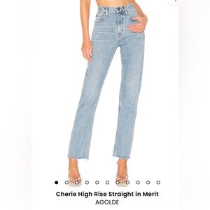 Agolde Cherie High Rise Straight Jeans